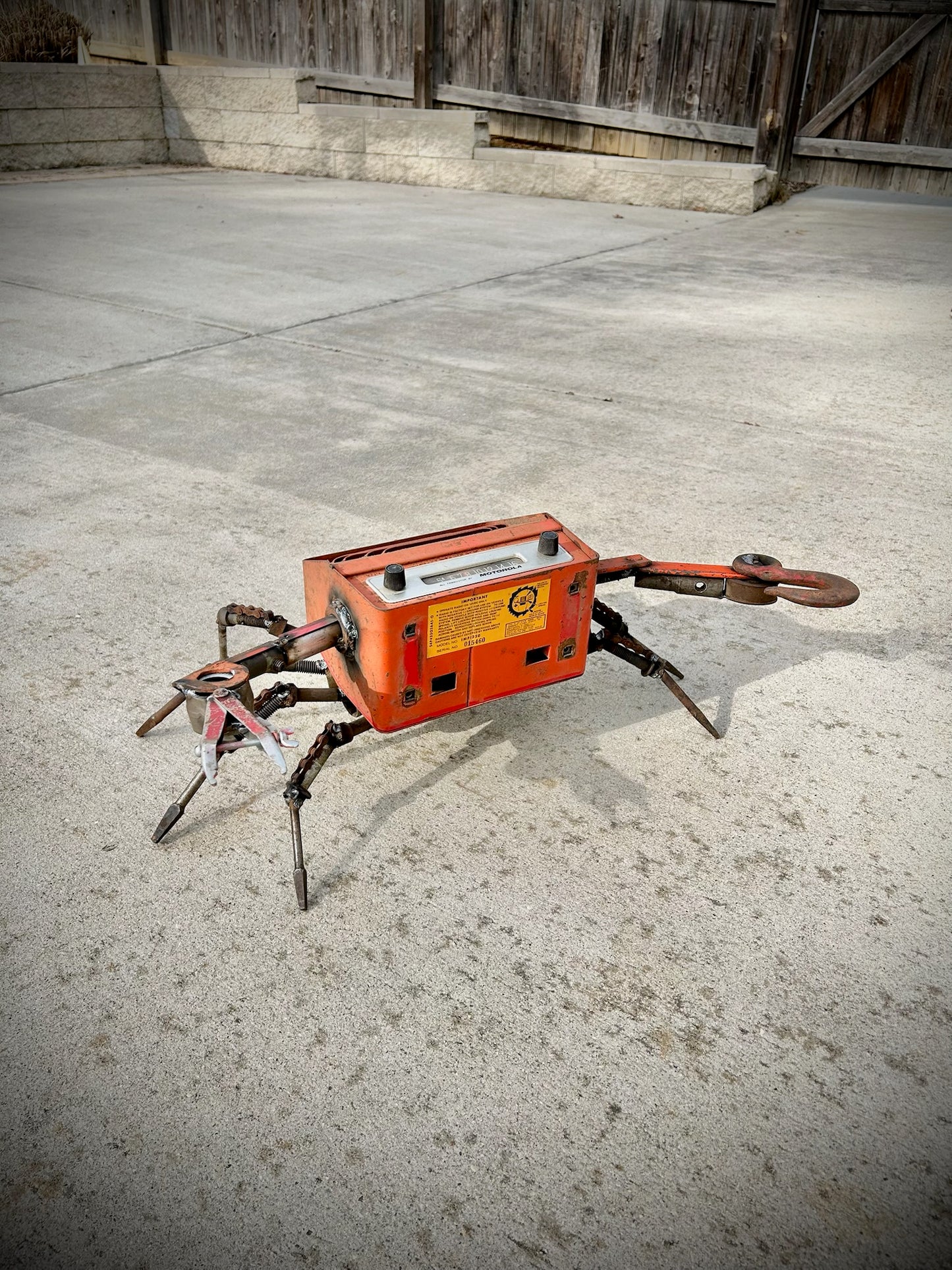 Krabby 104.5 - Welded Sculpture - Local Pickup Only Shell Shocked Art