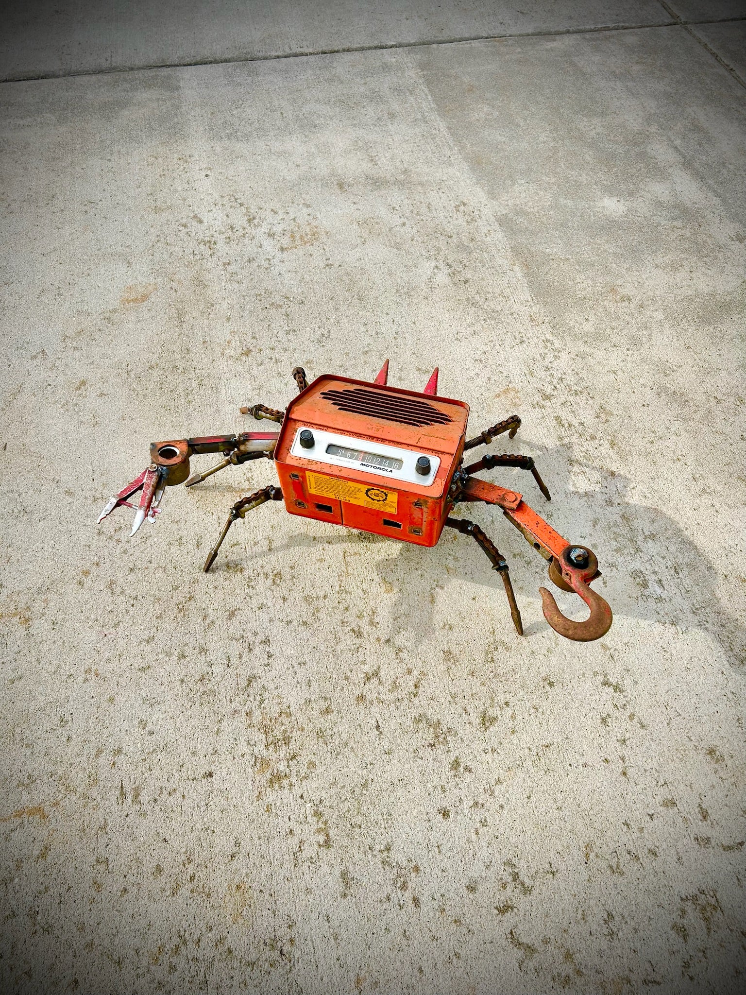 Krabby 104.5 - Welded Sculpture - Local Pickup Only Shell Shocked Art