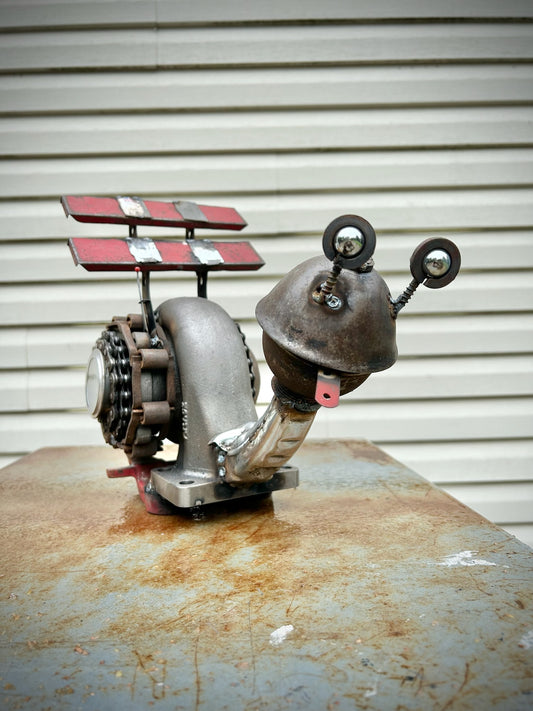 Turbo Snail - Welded Sculpture - Local Pickup Only Shell Shocked Art