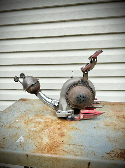Turbo Snail - Welded Sculpture - Local Pickup Only Shell Shocked Art