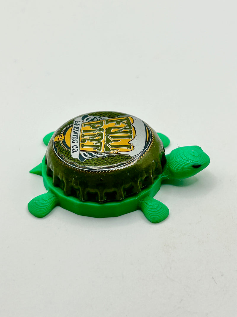 Full Pint Brewing Co - Bottle Cap Magnet Turtle Shell Shocked Art