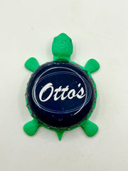 Otto’s Brewery - Bottle Cap Magnet Turtle Shell Shocked Art