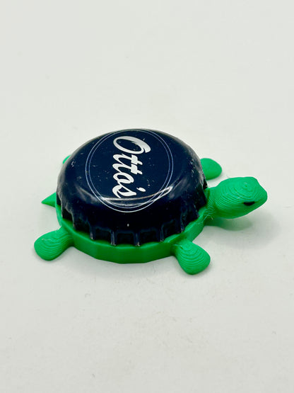Otto’s Brewery - Bottle Cap Magnet Turtle Shell Shocked Art