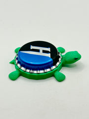 Hooch Brews (H Logo) - Bottle Cap Magnet Turtle Shell Shocked Art
