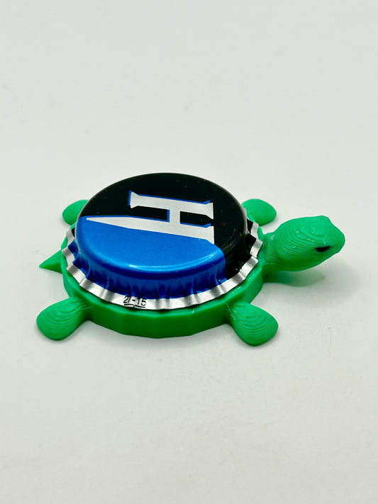 Hooch Brews (H Logo) - Bottle Cap Magnet Turtle