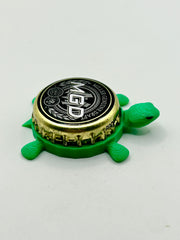MGD Miller Genuine Draft - Bottle Cap Magnet Turtle Shell Shocked Art