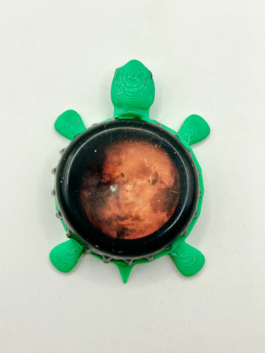 Bell's Mars (Planet) - Bottle Cap Magnet Turtle