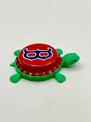 Boston Red Sox - Bottle Cap Magnet Turtle Shell Shocked Art