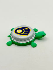 Milwaukee Brewers - Bottle Cap Magnet Turtle Shell Shocked Art