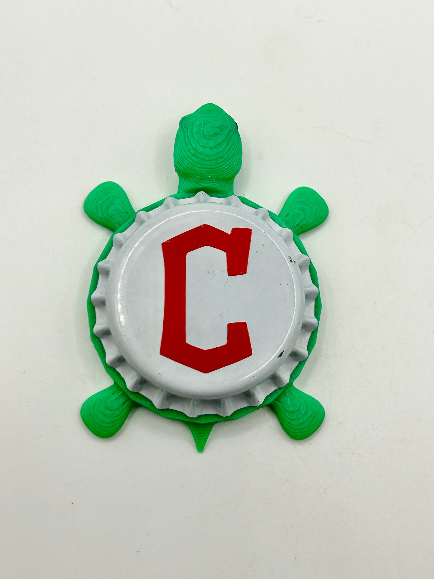 Cleveland Guardians - Bottle Cap Magnet Turtle