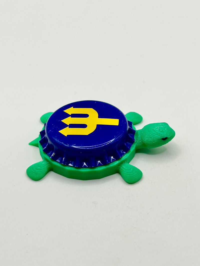 Seattle Mariners - Bottle Cap Magnet Turtle Shell Shocked Art