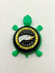 Goose Island Ten Hills Pale Ale - Bottle Cap Magnet Turtle Shell Shocked Art