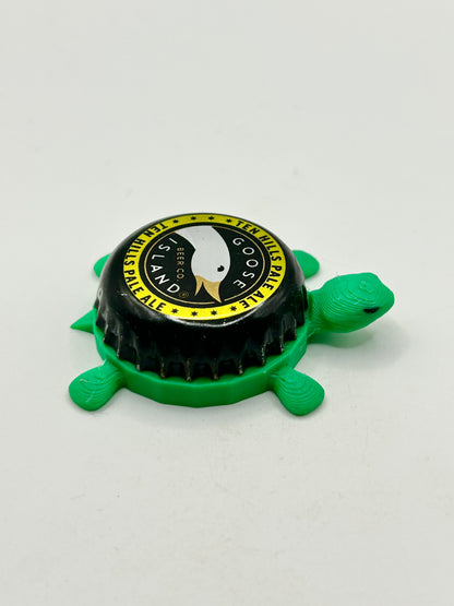 Goose Island Ten Hills Pale Ale - Bottle Cap Magnet Turtle Shell Shocked Art