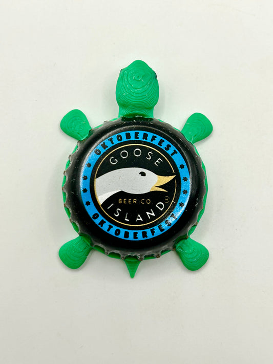 Goose Island Oktoberfest - Bottle Cap Magnet Turtle