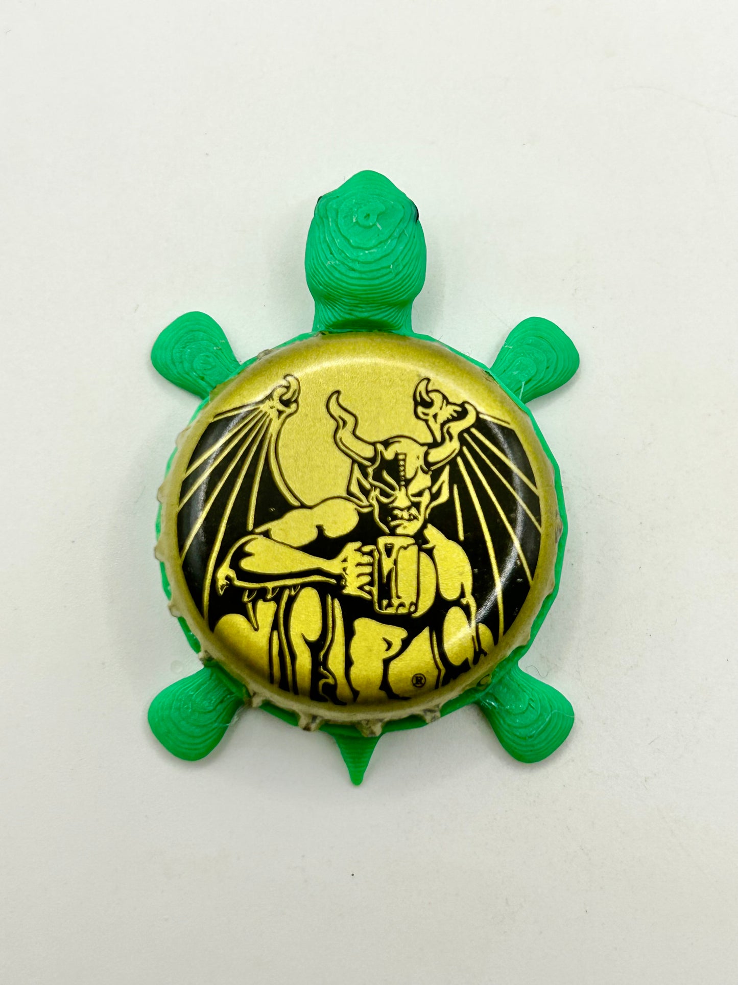 Stone Brewing Gargoyle (Vintage) - Bottle Cap Magnet Turtle