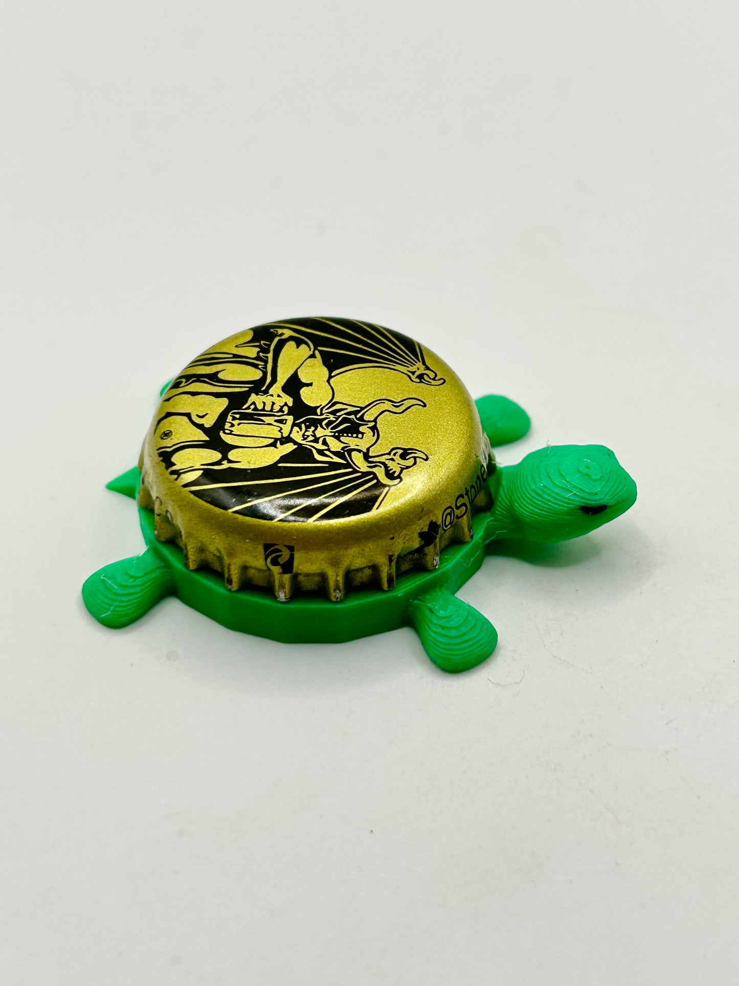 Stone Brewing Gargoyle (Vintage) - Bottle Cap Magnet Turtle