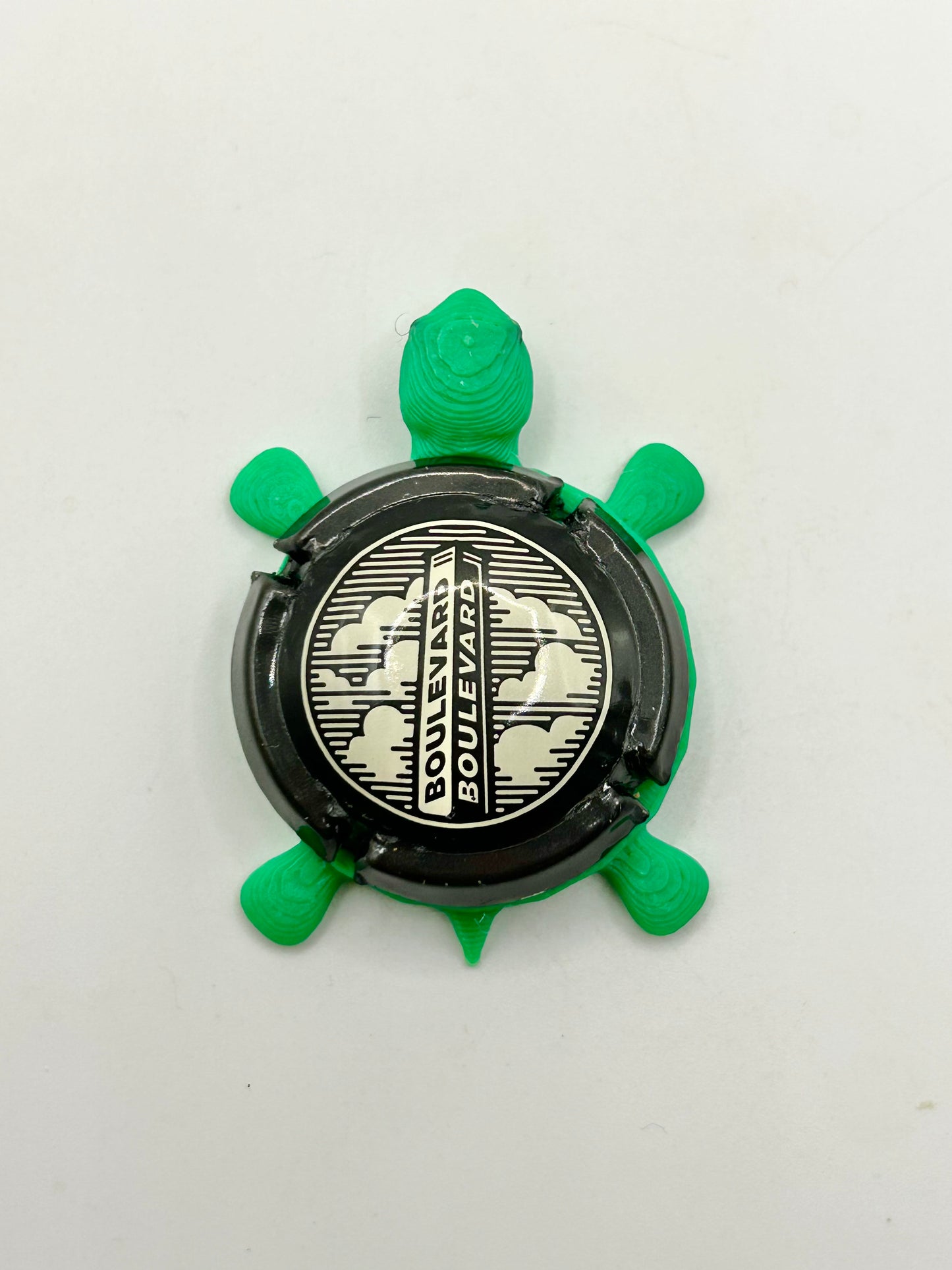 Boulevard Brewing (Cork Cage Cap) - Bottle Cap Magnet Turtle