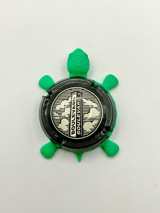 Boulevard Brewing (Cork Cage Cap) - Bottle Cap Magnet Turtle Shell Shocked Art