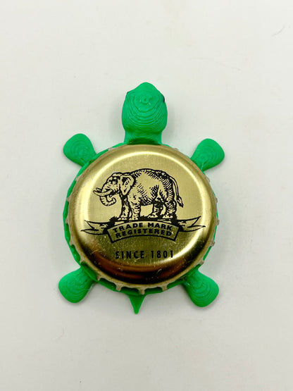 Crabbies, Gold (John Crabbies) - Bottle Cap Magnet Turtle Shell Shocked Art