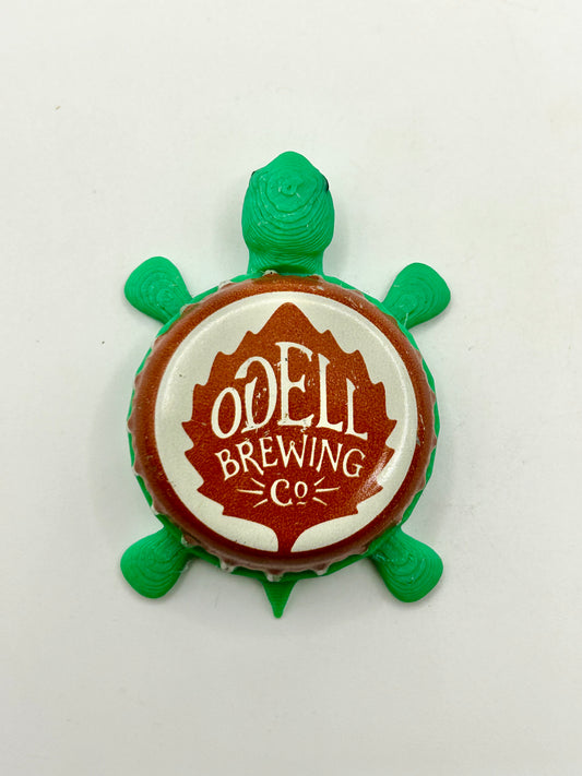 Odell Brewing Co (Orange) - Bottle Cap Magnet Turtle