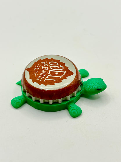 Odell Brewing Co (Orange) - Bottle Cap Magnet Turtle Shell Shocked Art