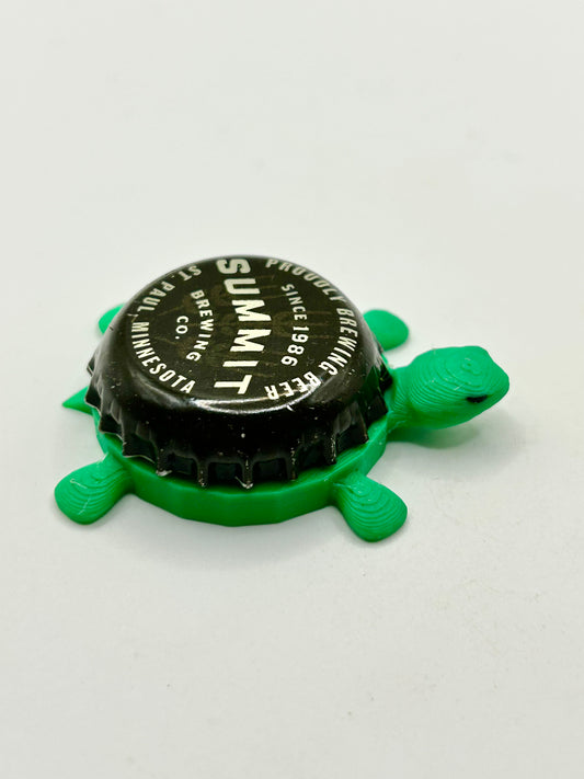 Summit (Since 1986, Brown) - Bottle Cap Magnet Turtle