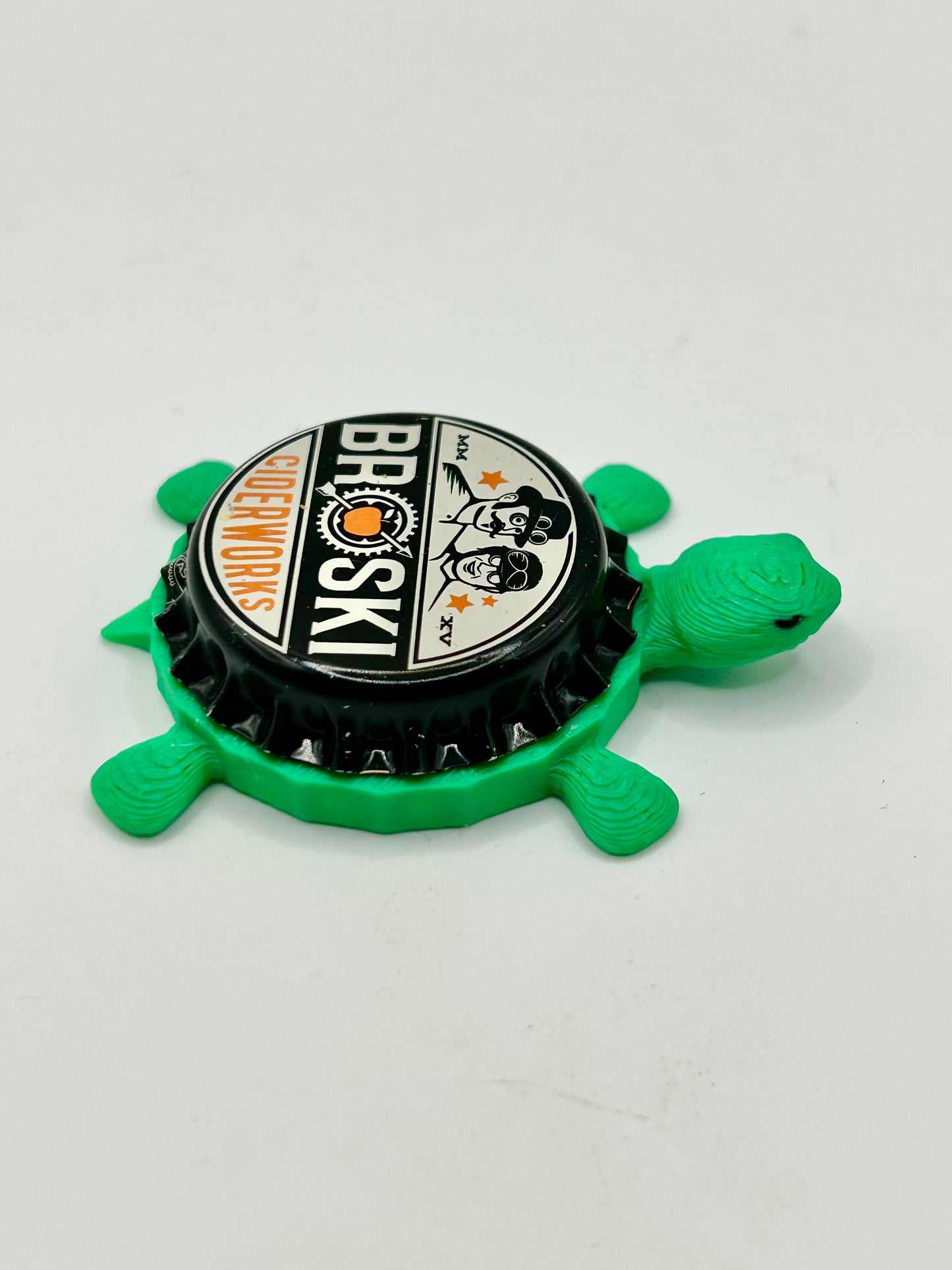 Broski Ciderworks - Bottle Cap Magnet Turtle