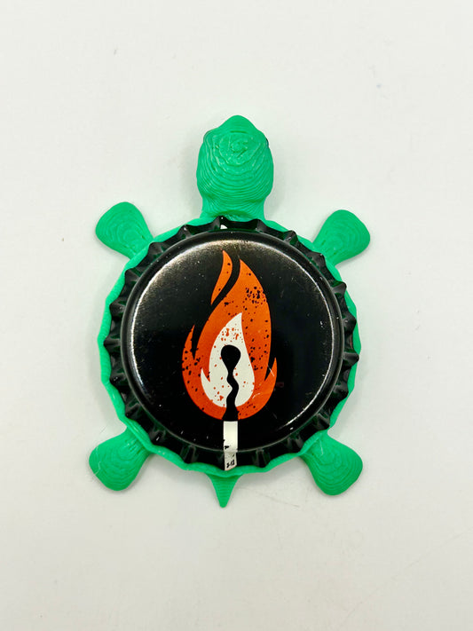 Pale Fire Brewing - Bottle Cap Magnet Turtle