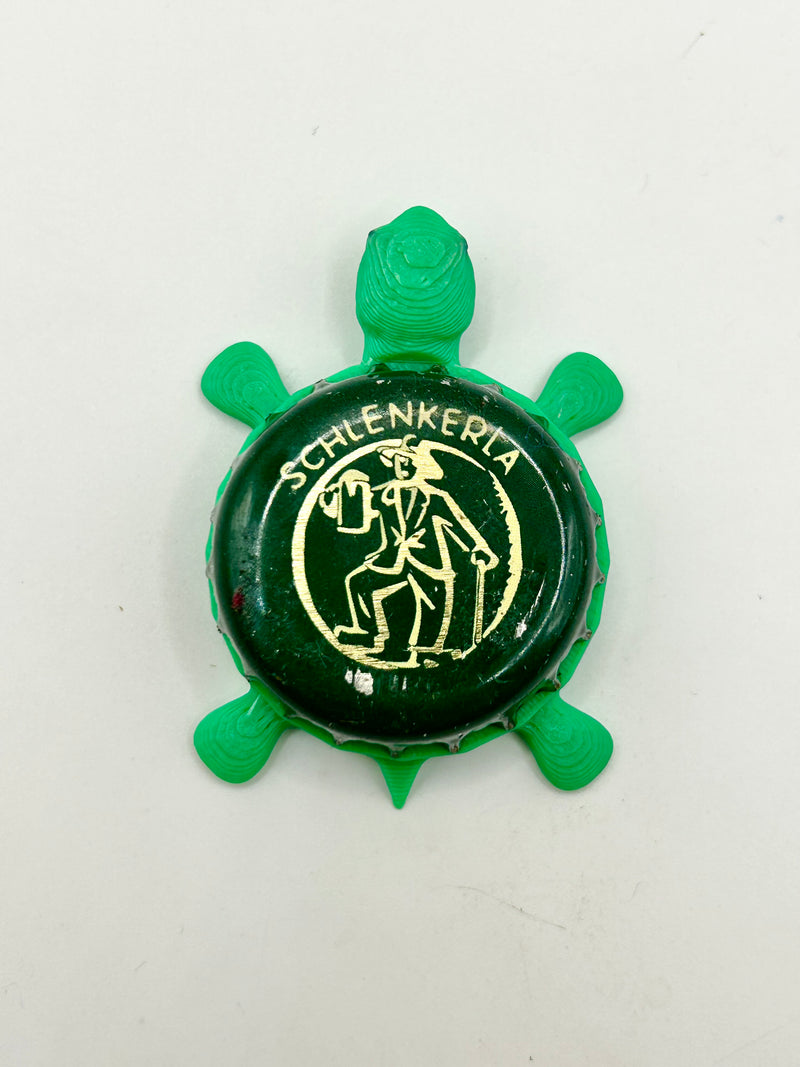 Schlenkerla Beer (Green) - Bottle Cap Magnet Turtle Shell Shocked Art