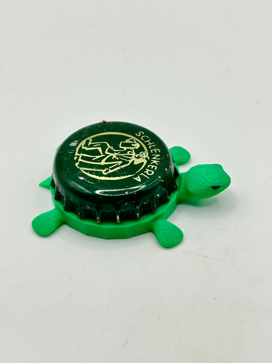 Schlenkerla Beer (Green) - Bottle Cap Magnet Turtle