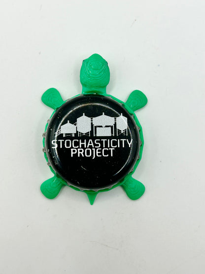 Stochasticity Project - Bottle Cap Magnet Turtle Shell Shocked Art