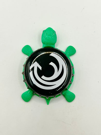 Breakside Brewery - Bottle Cap Magnet Turtle Shell Shocked Art