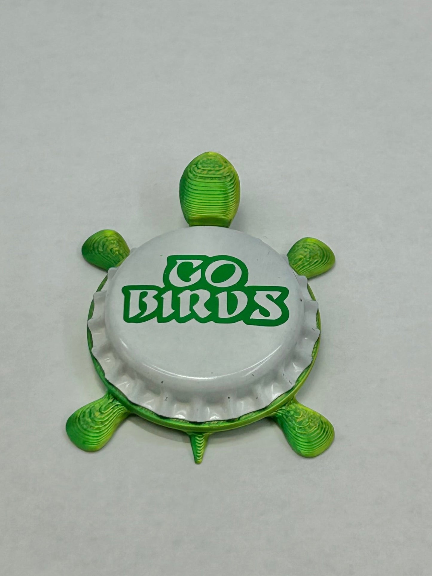 Go Birds - Philadelphia - Bottle Cap Magnet Turtle
