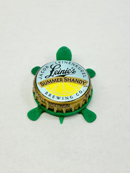 Leinenkugel's Summer Shandy (Vintage) - Bottle Cap Magnet Turtle Shell Shocked Art