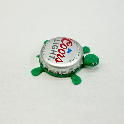 Coors Light - Bottle Cap Magnet Turtle Shell Shocked Art