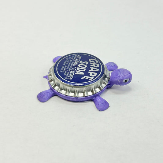 Grape Soda - Bottle Cap Magnet Turtle