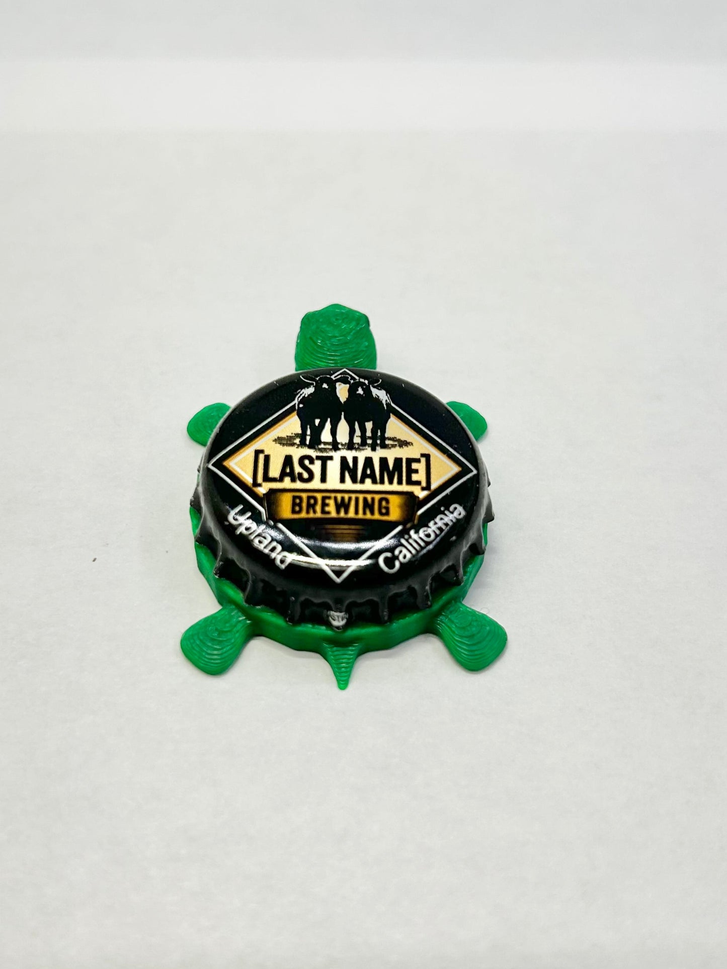 Last Name Brewing - Bottle Cap Magnet Turtle