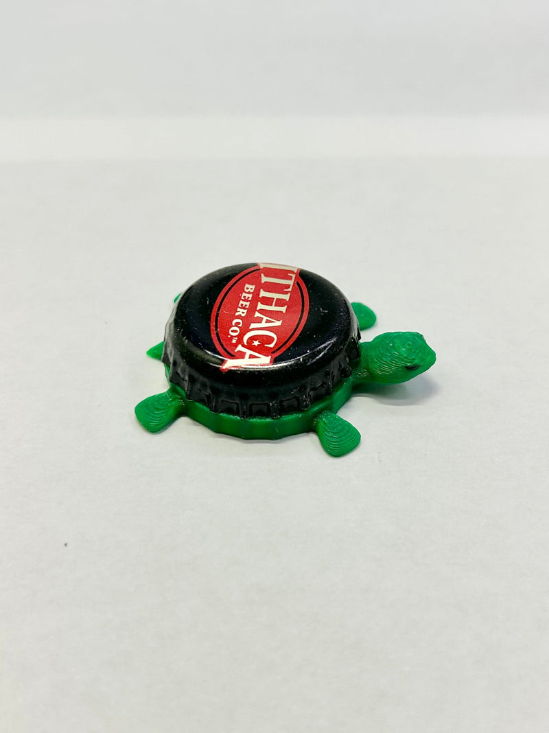 Ithaca Beer Co. - Bottle Cap Magnet Turtle Shell Shocked Art
