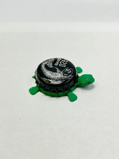 420 Strain - Bottle Cap Magnet Turtle Shell Shocked Art