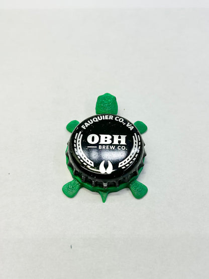 Old Bust Head Brewing (OBH) - Bottle Cap Magnet Turtle Shell Shocked Art