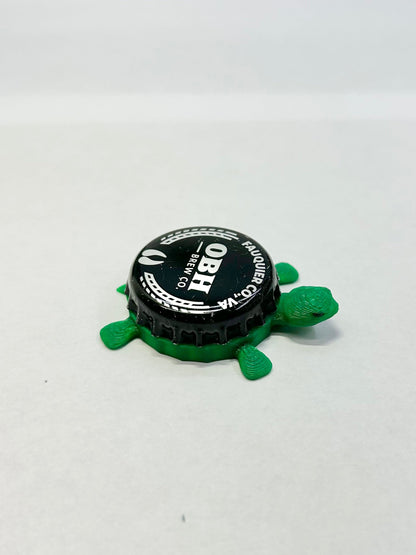 Old Bust Head Brewing (OBH) - Bottle Cap Magnet Turtle Shell Shocked Art