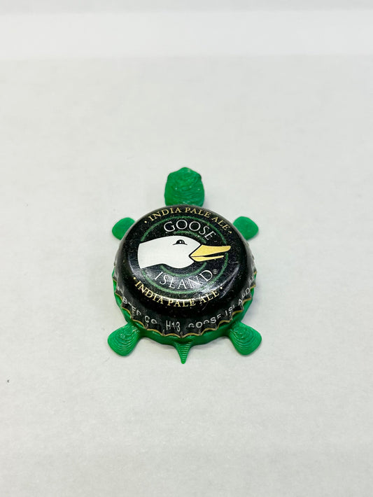 Goose Island IPA - Bottle Cap Magnet Turtle