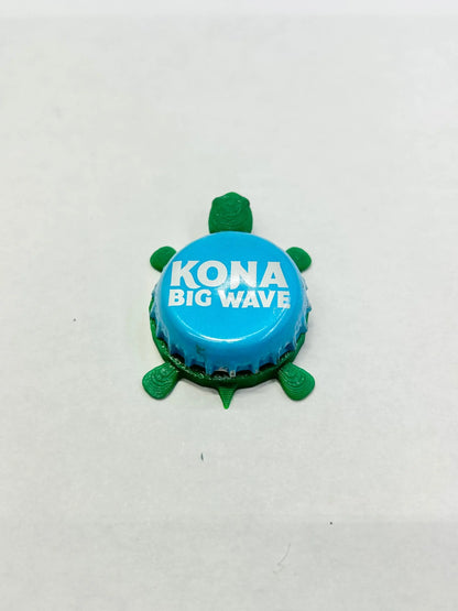 Kona Big Wave - Bottle Cap Magnet Turtle Shell Shocked Art