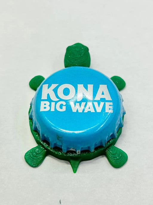 Kona Big Wave - Bottle Cap Magnet Turtle Shell Shocked Art