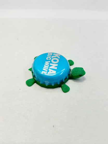 Kona Big Wave - Bottle Cap Magnet Turtle Shell Shocked Art