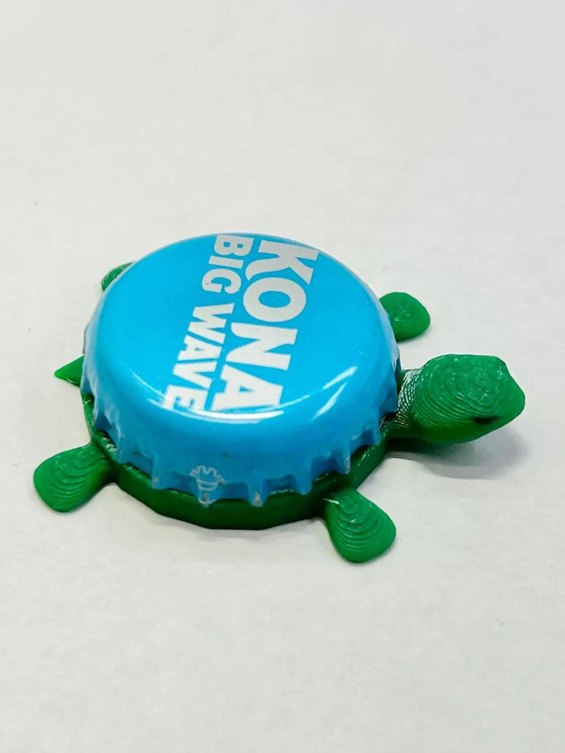 Kona Big Wave - Bottle Cap Magnet Turtle Shell Shocked Art