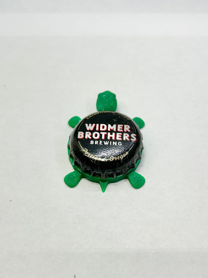 Widmer Brothers Brewing - Bottle Cap Magnet Turtle Shell Shocked Art