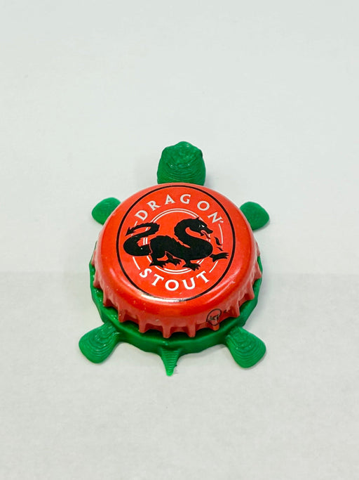 Dragon Stout - Bottle Cap Magnet Turtle Shell Shocked Art