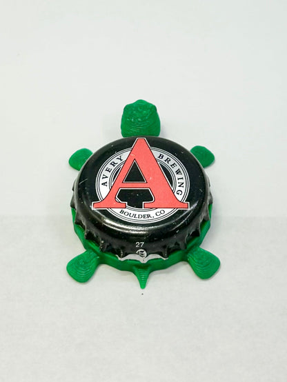 Avery Brewing - Bottle Cap Magnet Turtle Shell Shocked Art