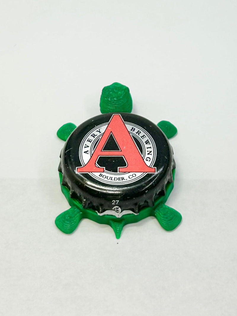 Avery Brewing - Bottle Cap Magnet Turtle Shell Shocked Art